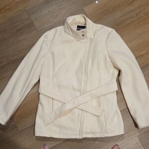 Express Cream Women's Pea Coat